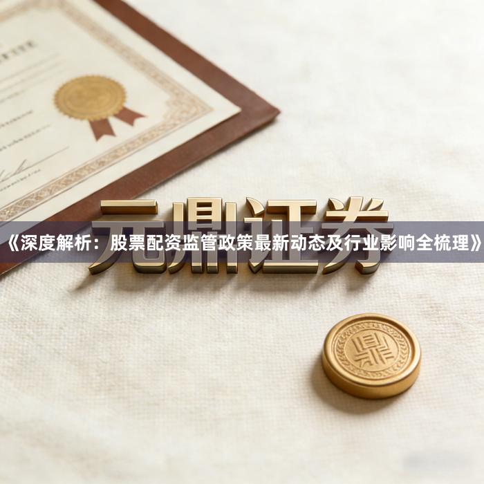 《深度解析：股票配资监管政策最新动态及行业影响全梳理》