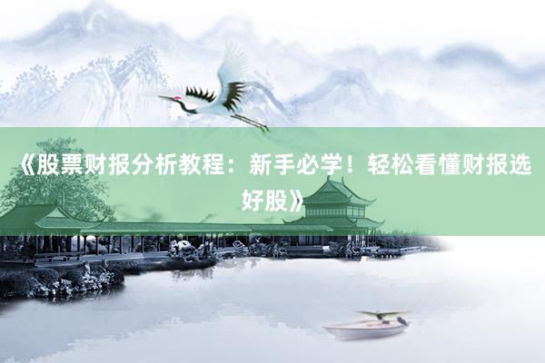 《股票财报分析教程：新手必学！轻松看懂财报选好股》