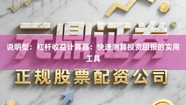 说明型：杠杆收益计算器：快速测算投资回报的实用工具