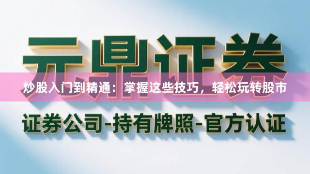 炒股入门到精通：掌握这些技巧，轻松玩转股市