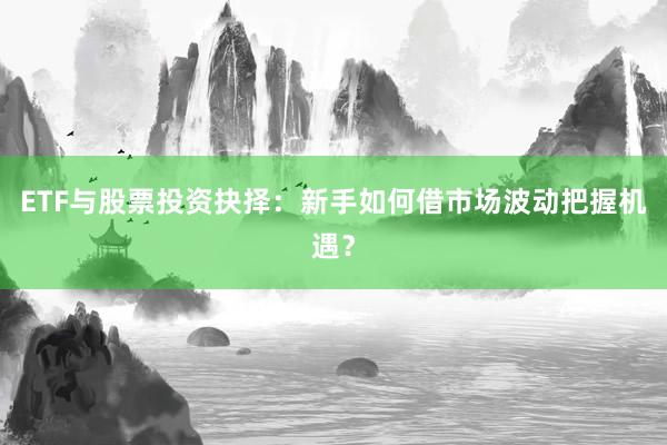 ETF与股票投资抉择：新手如何借市场波动把握机遇？